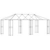vidaXL Gazebo Frame Without Gazebo Fabric 6 x 3 m Black Steel