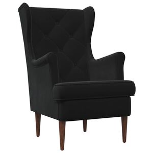 vidaXL Armchair Black Velvet