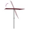 vidaXL Garden Parasol with Aluminium Pole 180x110 cm Bordeaux Red