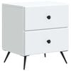 vidaXL Bedside Cabinet White 43 x 34.5 x 47.5 cm Engineered Wood