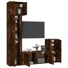 vidaXL 5 Piece TV Cabinet Set Smoked Oak Engineered Wood