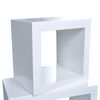 Cube shelf set of 3 White