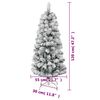 vidaXL Artificial Hinged Christmas Tree 150 LEDs & Ball Set 120 cm