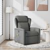 vidaXL Massage Recliner Chair Dark Grey Fabric