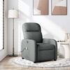 vidaXL Massage Recliner Chair Dark Grey Fabric