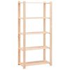 vidaXL 5-Tier Storage Racks 10 pcs 80x38x170 cm Solid Pinewood 250 kg