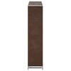 vidaXL Fabric Shoe Cabinet with Cover 115 x 28 x 110 cm Brown