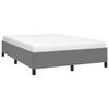vidaXL Bed Frame without Mattress Dark Grey 152x203 cm Queen Fabric