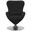 vidaXL Egg Chair Black Velvet