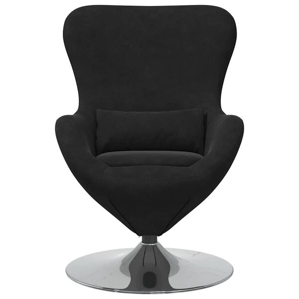 vidaXL Egg Chair Black Velvet