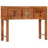 vidaXL Console Table 120x32x80 cm Solid Rough Wood Acacia