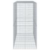 vidaXL Gabion Basket with Cover 250x100x200 cm Galvanised Iron