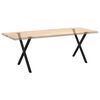 vidaXL Dining Table Legs X-Shaped 2 pcs Black 80x(72-73) cm Steel