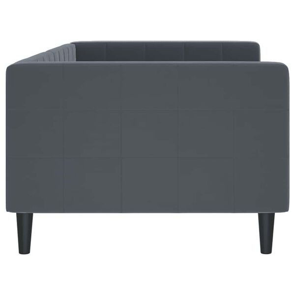 vidaXL Day Bed without Mattress Dark Grey 90x190 cm Velvet