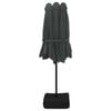 vidaXL Double-Head Garden Parasol with LEDs Anthracite 449x265 cm