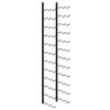 vidaXL Wall-mounted Wine Rack for 36 Bottles Black Iron