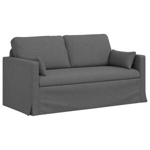 vidaXL Sofa Dark Grey 158 x 78 x 80 cm Fabric