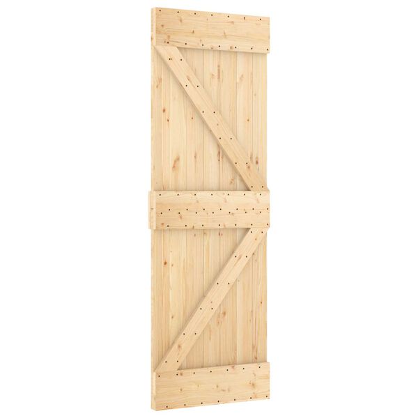 vidaXL Door NARVIK Natural 70 x 210 cm Solid Pine Wood
