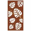 vidaXL Garden Wall Decoration 105x55 cm Corten Steel Leaf Design