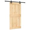 vidaXL Sliding Door 100 x 210 cm Solid Pine Wood (Untreated)