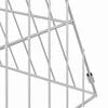 vidaXL Chicken Cage Silver 215 x 55 x 55 cm Galvanised Steel