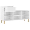 vidaXL Shoe Cabinet High Gloss White 102x36x60 cm Engineered Wood