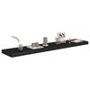 vidaXL Floating Wall Shelves 4 pcs Black 120x23.5x3.8 cm MDF