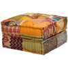 vidaXL 2-Seater Modular Pouffe Patchwork Fabric