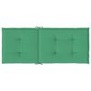 vidaXL Garden Highback Chair Cushions 4 pcs Green 120x50x3 cm Fabric