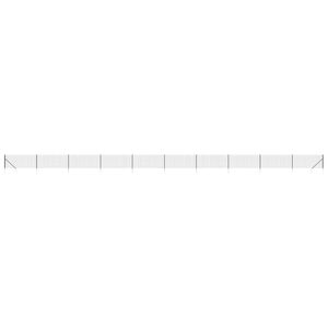 vidaXL Wire Mesh Fence with Spike Anchors Anthracite 1x25 m