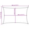 vidaXL Sunshade Sail 160 g/m² White 3x4 m HDPE