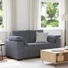 vidaXL Loveseat Sofa Dark Grey 160x77x82 cm Velvet