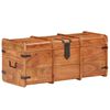 vidaXL Storage Chest | Natural Acacia | Solid Acacia Wood, Iron | Standard