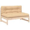 vidaXL 2 Piece Garden Lounge Set with Cushions Solid Wood