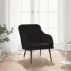 vidaXL Armchair Black 63x76x80 cm Velvet