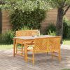 vidaXL Garden Dining Set 3 pcs Brown Solid acacia wood
