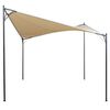 vidaXL Shade Sail | Beige | Polyester fabric with polyamide coating | Large
