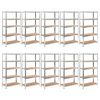 vidaXL Heavy-duty Storage Rack 10 pcs