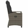 vidaXL Garden Chair 2 pcs Grey and Dark Grey 56 x 60 x 112 cm