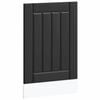 vidaXL Dishwasher Panel "Lucca" Black Engineered Wood