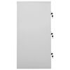 vidaXL Locker Cabinets 2 pcs Light Grey 90x45x92.5 cm Steel
