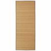 Rectangular Brown Bamboo Rug 120 x 180 cm