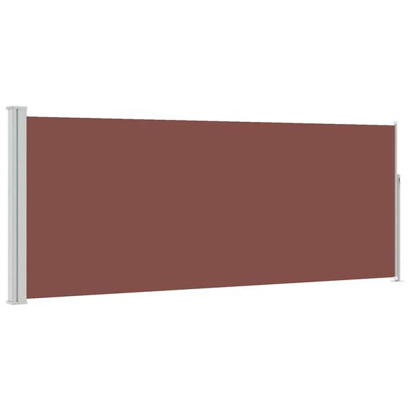 vidaXL Retractable Side Awning 120 x 300 cm Brown