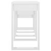 vidaXL Nesting Tables 3 pcs High Gloss White Engineered Wood