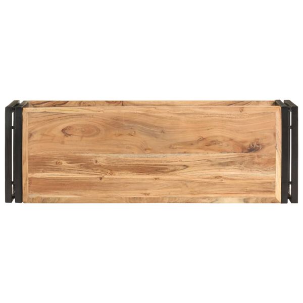 vidaXL TV Cabinet 90x30x40 cm Solid Acacia Wood