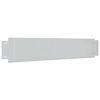 vidaXL Garden edgings 5 pcs 100 x 19 cm Galvanised Steel Silver