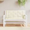 vidaXL Garden Bench Cushions 2 pcs Cream White 120x50x7 cm Oxford Fabric