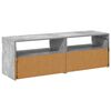 vidaXL TV Cabinets with LED Lights 2 pcs Concrete Grey 60x35x40 cm