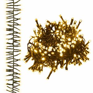 vidaXL LED Cluster String with 400 LEDs Warm White PVC