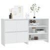 vidaXL 2 Piece Sideboard White Engineered Wood